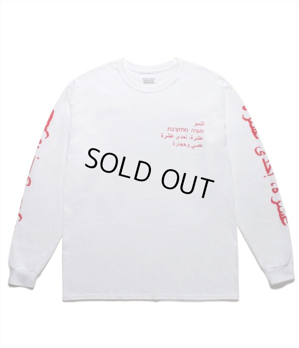 画像2: WACKO MARIA/CREW NECK LONG SLEEVE T-SHIRT（TYPE-2）（ホワイト）［プリント長袖T-19秋冬］