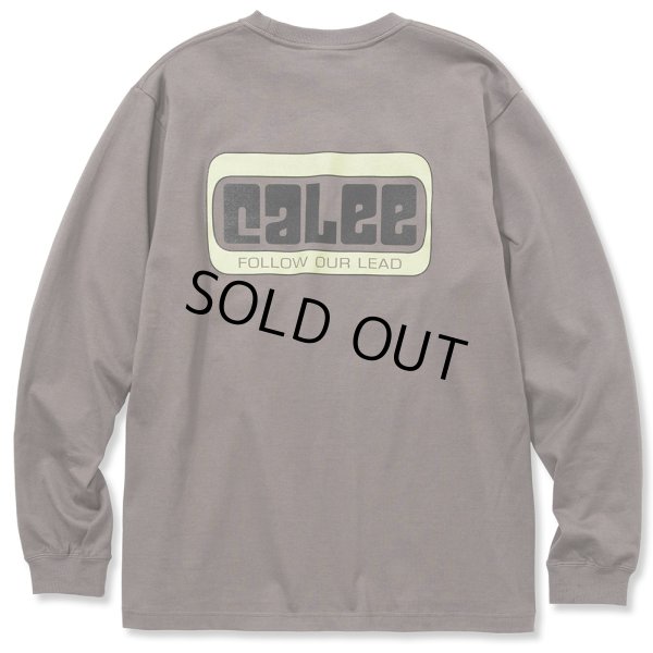 画像2: CALEE/CALEE Box logo L/S t-shirt（グレー）［プリント長袖T-22春夏］