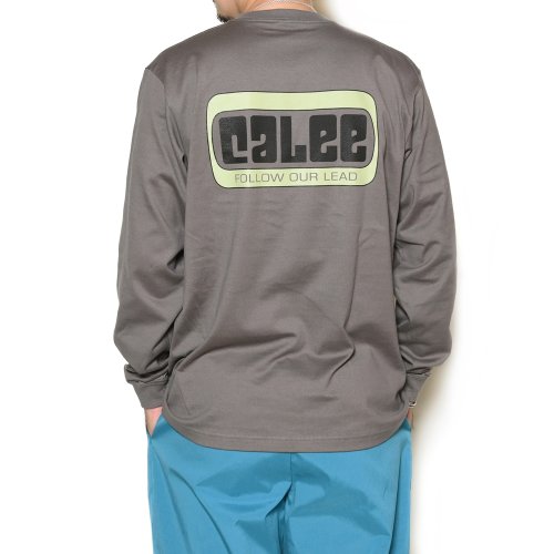 他の写真3: CALEE/CALEE Box logo L/S t-shirt（グレー）［プリント長袖T-22春夏］