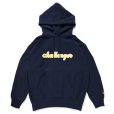 画像1: CHALLENGER/90'S LOGO HOODIE（NAVY）［プルオーバーパーカー-22秋冬］ (1)