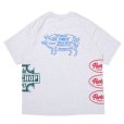 画像2: PORKCHOP/MULTI LOGOS TEE（GRAY）［プリントT-22秋冬］ (2)