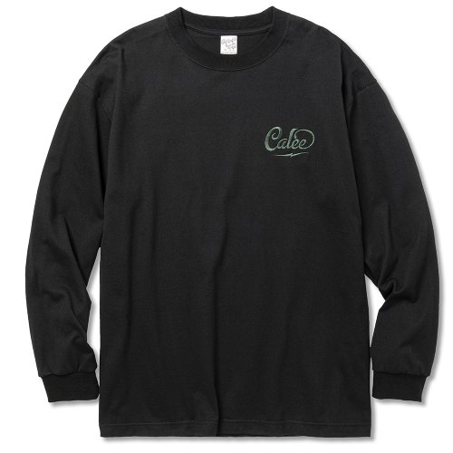 他の写真1: CALEE/Drop shoulder CALEE logo embroidery L/S t-shirt（Black）［ドロップショルダー長袖T-22秋冬］