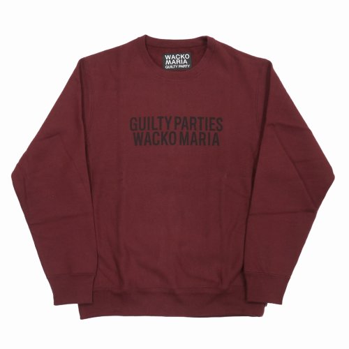 他の写真1: WACKO MARIA/HEAVY WEIGHT CREW NECK SWEAT SHIRT（BURGUNDY）［クルーネックスウェット-22秋冬］