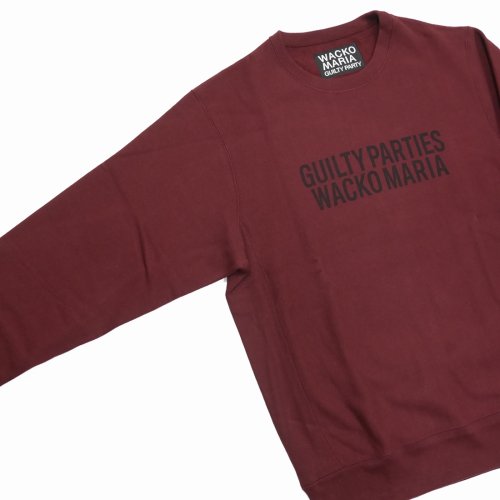 他の写真3: WACKO MARIA/HEAVY WEIGHT CREW NECK SWEAT SHIRT（BURGUNDY）［クルーネックスウェット-22秋冬］