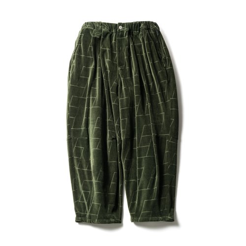 他の写真1: TIGHTBOOTH/T VELOUR BALLOON PANTS（Olive） 【30%OFF】［ベロアバルーンパンツ-22秋冬］