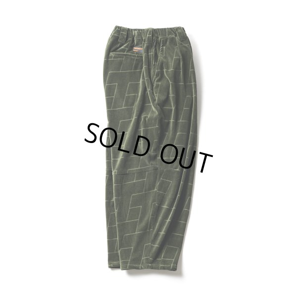 画像2: TIGHTBOOTH/T VELOUR BALLOON PANTS（Olive） 【30%OFF】［ベロアバルーンパンツ-22秋冬］