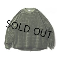 TIGHTBOOTH/T VELOUR LONG SLEEVE（Olive） 【30%OFF】［ベロアロング 