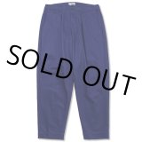 CALEE/Vintage type chino cloth tuck trousers（Navy） 【40%OFF】［チノトラウザース-23春夏］