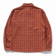 画像2: RATS/AMUNDSEN CHECK SHIRT（BURGUNDY）［アムンゼンチェックシャツ-22秋冬］ (2)