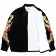 画像2: WACKO MARIA/TIM LEHI / VELVET VIETNAM JACKET（BLACK）［ベルベットベトナムJKT-22秋冬］ (2)