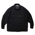 画像1: COOTIE PRODUCTIONS/CA/W Melton CPO Jacket（Black）［メルトンCPO JKT-22秋冬］ (1)