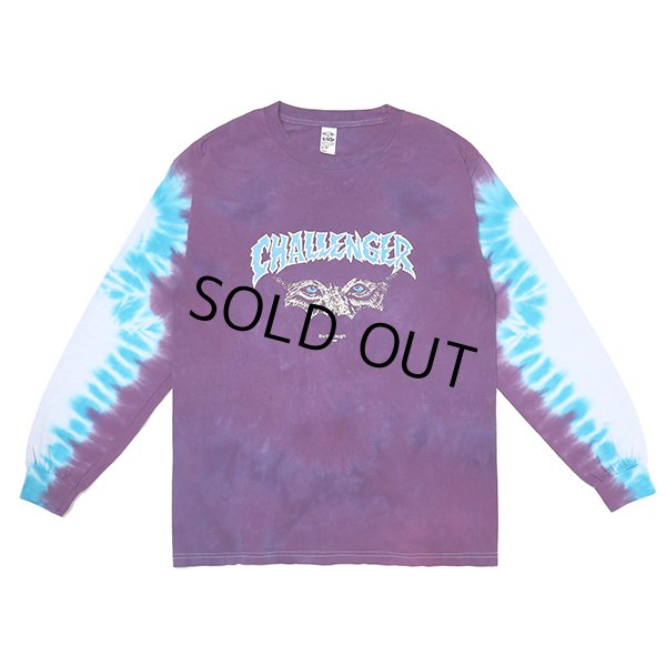 画像1: CHALLENGER/L/S TIE DYE MASK TEE（PURPLE TIE DYE）［タイダイ長袖T-23春夏］