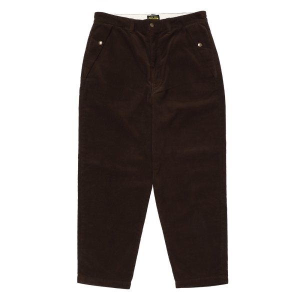 画像1: PORKCHOP/LOOSE FIT CORDUROY PANTS（BROWN）［ルーズフィットコーデュロイパンツ-22秋冬］