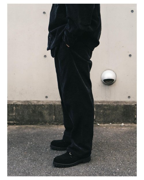 他の写真3: COOTIE PRODUCTIONS/Twisted Heather Corduroy 1 Tuck Easy Pants（Black）［コーデュロイワンタックイージーパンツ-22秋冬］