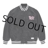 WACKO MARIA/NYLON VARSITY JACKET（BLACK）［ナイロンヴァーシティJKT-23春夏］