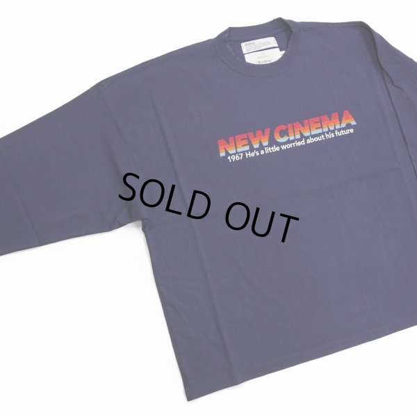 画像2: DAIRIKU/"NEW CINEMA" Tee（Purple）［刺繍長袖T-23春夏］