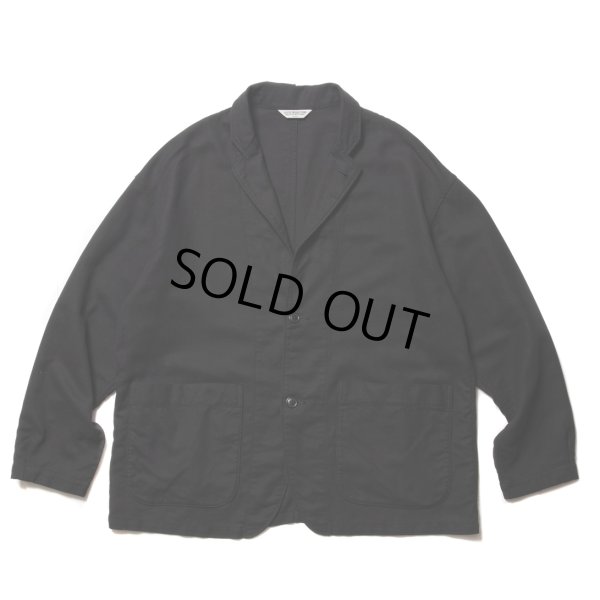 画像1: COOTIE PRODUCTIONS/Garment Dyed Double Cloth Lapel Jacket（Black）［ラペルJKT-23春夏］