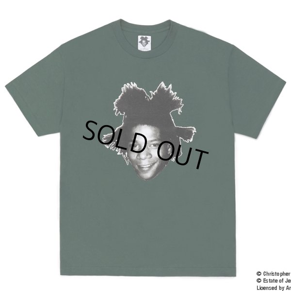 画像1: WACKO MARIA/JEAN-MICHEL BASQUIAT / T-SHIRT（GREEN）［プリントT-23春夏］