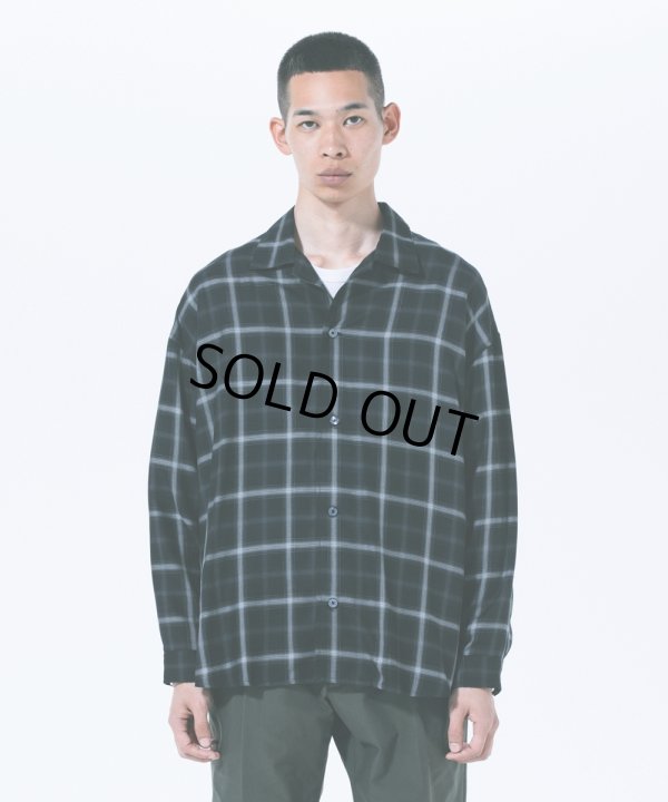 画像4: ROTTWEILER/R9 CHECK SHIRT（BLACK） 【40%OFF】［チェックオープンカラーシャツ-23秋冬］