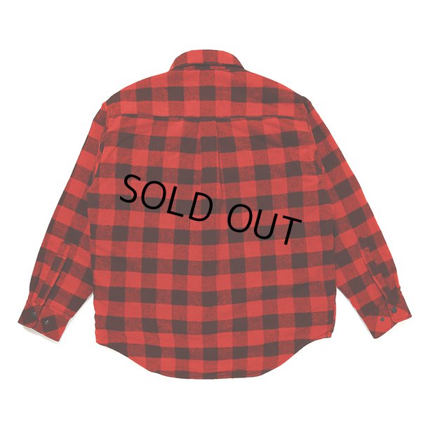 画像2: CHALLENGER/BUFFALO CHECK LINING SHIRT（RED/BLACK）［バッファローチェックライニングシャツ-23秋冬］