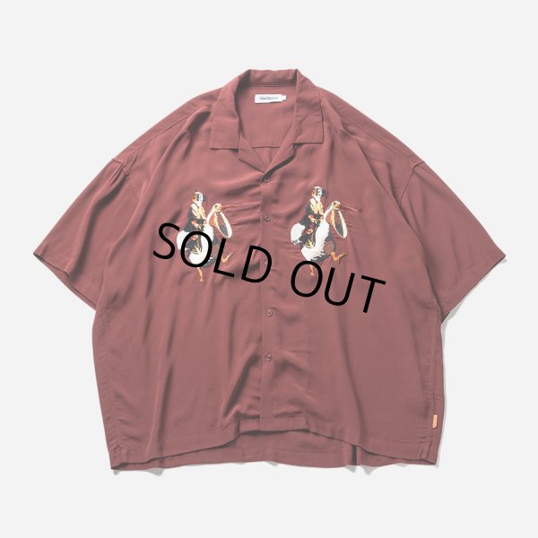 画像1: TIGHTBOOTH/PELICAN ALOHA（Burgundy） 【40%OFF】［ペリカンアロハ-23夏］