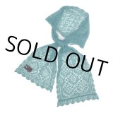 DAIRIKU/Lace Muffler（Aqua） 【40%OFF】［レースマフラー-23秋冬］