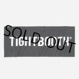 TIGHTBOOTH/LOGO BEACH TOWEL（Black） 【20%OFF】［ビーチタオル-23夏］