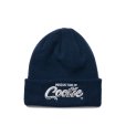 画像1: COOTIE PRODUCTIONS/Embroidery Dry Tech Big Cuffed Beanie（PRODUCTION OF COOTIE）（Navy）［カフドビーニー-23秋冬］ (1)