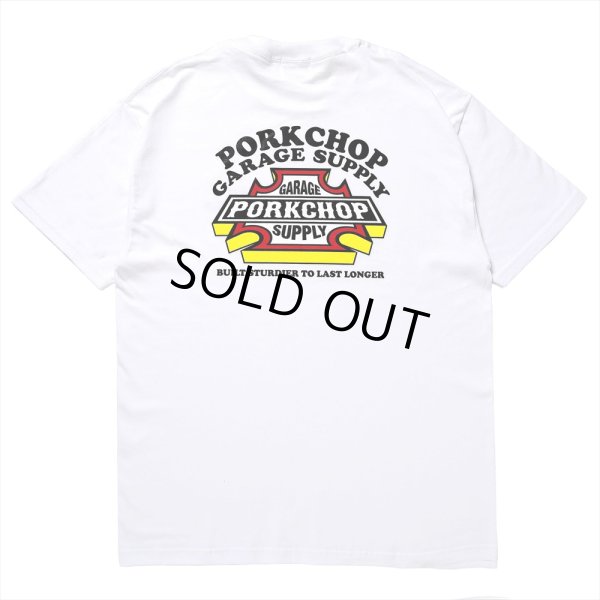 画像1: PORKCHOP/3D B&S TEE（WHITE）［プリントT-23秋冬］