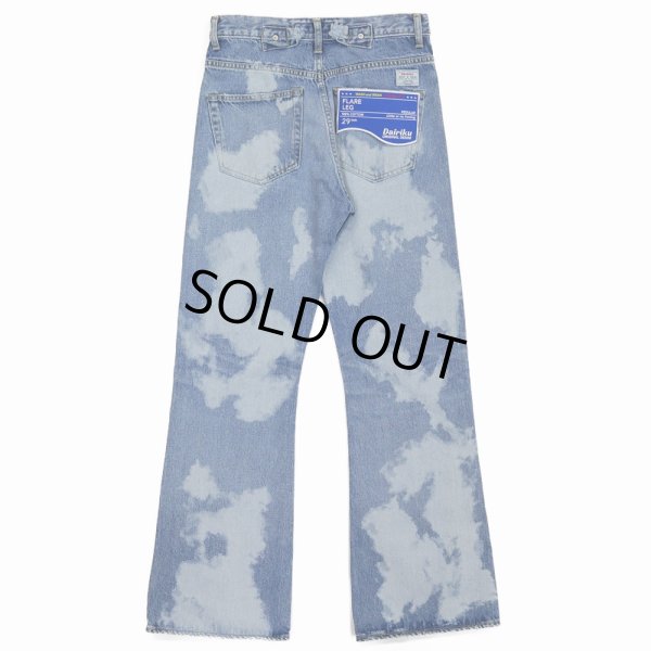 画像2: DAIRIKU/"Bleach" Flare Denim Pants（Indigo） 【40%OFF】［"ブリーチ"フレアデニムパンツ-23秋冬］