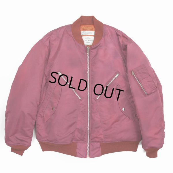 画像1: DAIRIKU/"Terri" Tiedye Flight Jacket（Dark Pink） 【40%OFF】［タイダイフライトJKT-23秋冬］