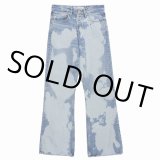 DAIRIKU/"Bleach" Flare Denim Pants（Indigo） 【40%OFF】［"ブリーチ"フレアデニムパンツ-23秋冬］