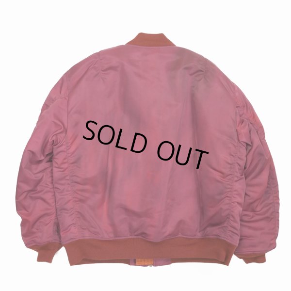 画像2: DAIRIKU/"Terri" Tiedye Flight Jacket（Dark Pink） 【40%OFF】［タイダイフライトJKT-23秋冬］