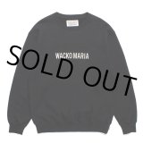 WACKO MARIA/MIDDLE WEIGHT CREW NECK SWEAT SHIRT（BLACK）［クルーネックスウェット-23秋冬］