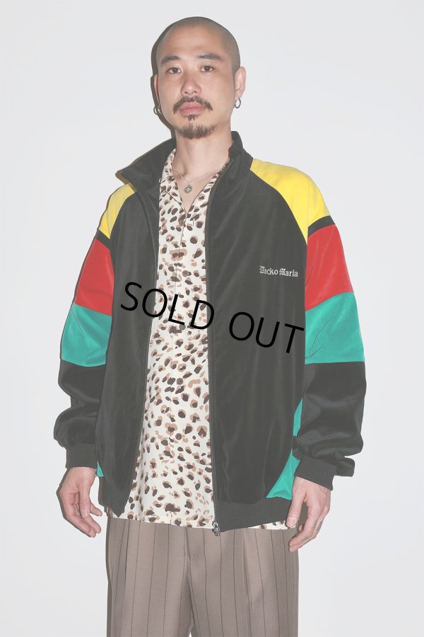 画像4: WACKO MARIA/VELVETEEN TRACK JACKET（BLACK/GREEN）［ベルベッティーントラックJKT-23秋冬］