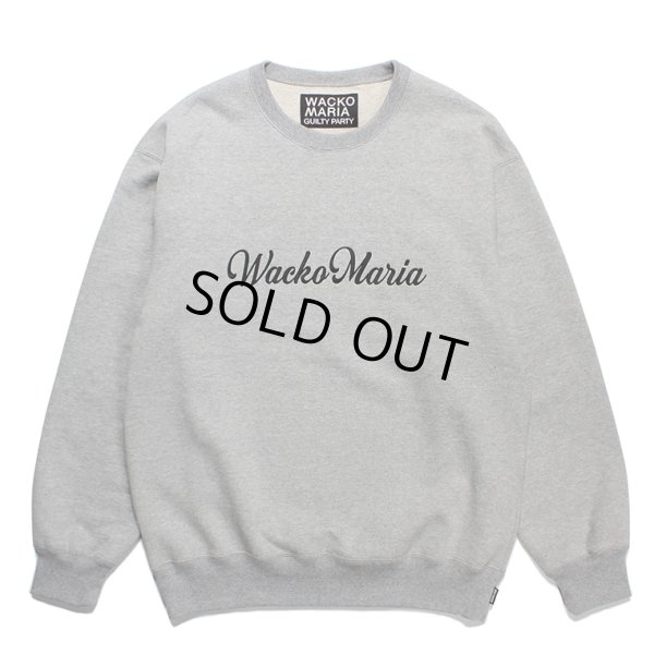 画像1: WACKO MARIA/HEAVY WEIGHT CREW NECK SWEAT SHIRT（GRAY）［クルーネックスウェット-23秋冬］