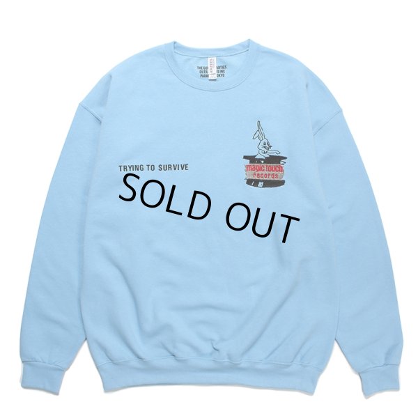 画像1: WACKO MARIA/SWEAT SHIRT（BLUE）［クルーネックスウェット-23秋冬］