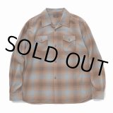 【30%OFF】RATS/COTTON RAYON CHECK SHIRT（BROWN CHECK）［コットンレーヨンチェックシャツ-23秋冬］