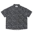 画像1: CHALLENGER/S/S CHIP PRINTED SHIRT（BLACK）［チッププリントシャツ-24春夏］ (1)