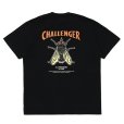 画像1: CHALLENGER/HIBISCUS TEE（BLACK）［プリントT-24春夏］ (1)