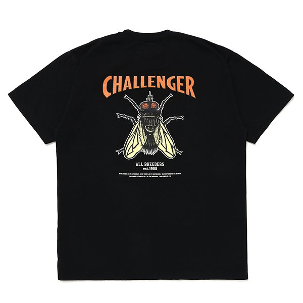 画像1: CHALLENGER/HIBISCUS TEE（BLACK）［プリントT-24春夏］