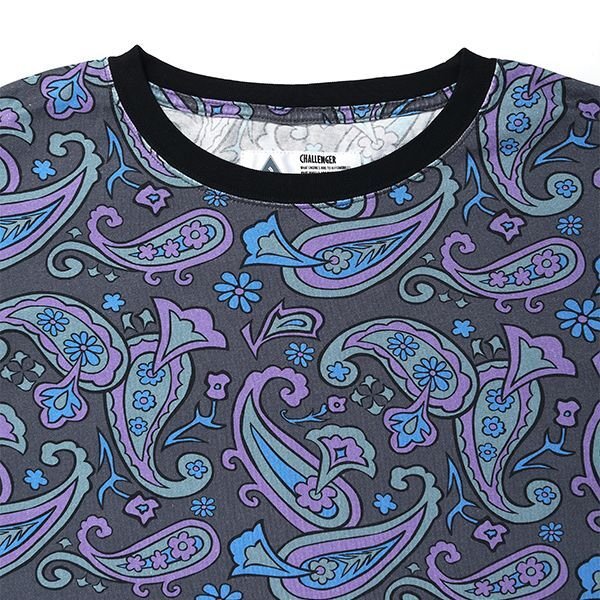 画像3: CHALLENGER/S/S PAISLEY TEE（CHARCOAL/PURPLE）［ペイズリーT-24春夏］