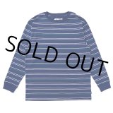 CHALLENGER/L/S STRIPE BORDER TEE（NAVY）［ストライプボーダー長袖T-24春夏］