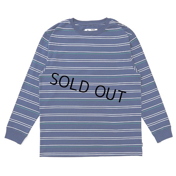 画像1: CHALLENGER/L/S STRIPE BORDER TEE（NAVY）［ストライプボーダー長袖T-24春夏］