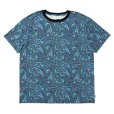 画像1: CHALLENGER/S/S PAISLEY TEE（BLUE GRAY/PURPLE）［ペイズリーT-24春夏］ (1)