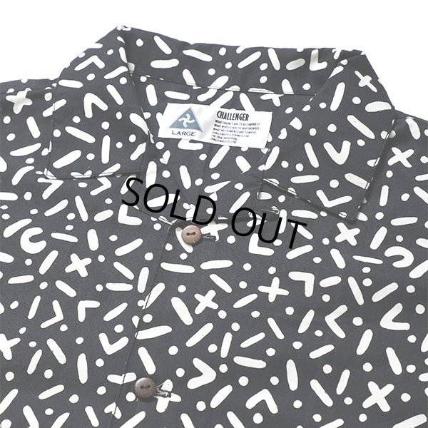 画像3: CHALLENGER/S/S CHIP PRINTED SHIRT（BLACK）［チッププリントシャツ-24春夏］