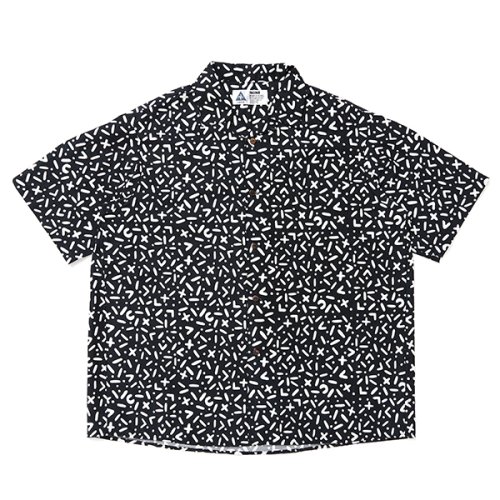 他の写真1: CHALLENGER/S/S CHIP PRINTED SHIRT（BLACK）［チッププリントシャツ-24春夏］