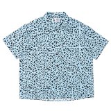 CHALLENGER/S/S CHIP PRINTED SHIRT（LT BLUE）［チッププリントシャツ-24春夏］