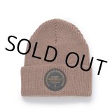 RATS/KNIT CAP CIRCLE PATCH（BROWN） 【30%OFF】［ニットキャップ-23秋冬］