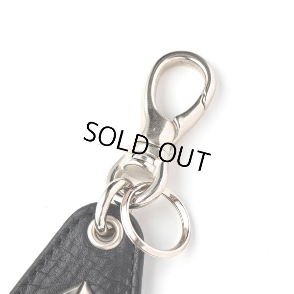 画像2: CALEE/STUDS LEATHER ASSORT KEY RING ＜TYPE I＞ C（BLACK/C）［スタッズレザーキーリング-24春夏］